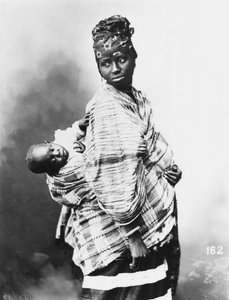 Senegalská matka a dítě, kolem roku 1900